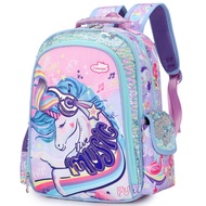 Sequin School Book Bag Child School Backpacks For Teenager Girls Boys Unicorn Dinosaur Anime Backpack Lunch box With pencil Case