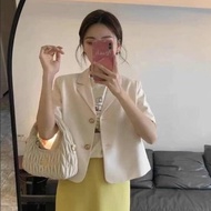 Basic Korean summer fashion short sleeve women's blazer vest with BIG SIZE) SP98