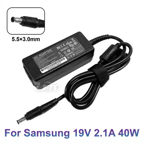 19V 2.1A 40W 5.5*3.0mm AC Power Adapter Laptop Charger For Samsung N130 N140 N150 N210 N220 N510 NP-