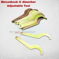 Tools Adjust Monoshock Absorber 1pc Adjustable Spannar Tool Universal for Mono Adjust Keras Lembut R