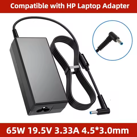 65W 19.5V 3.33A Laptop Charger For HP Envy X360 13 15,Pavilion/Spectre X360,Elitebook 830 G5/840 G3 