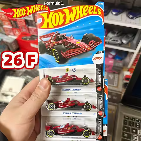 Hot Wheels Original 2026 F Case Serise Ferrari F1 Lamborghini Honda Civic Die Casting Model Collecti