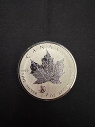 2016年加拿大1oz楓葉銀幣(猴年加鑄)