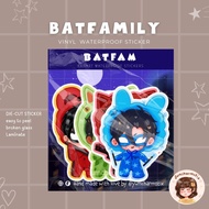 Fanart DC Batfamily Waterproof Sticker | Batfam Die-cut Sticker | SP015