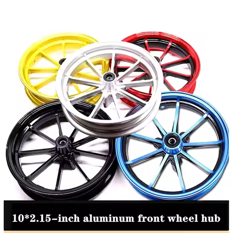 Motorcycle E-scooter Universal Modify 10inch Hub Front Rims Disc Brake Wheel 5.7 7.0 For RSZ JOG CUX