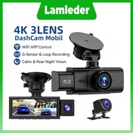 Lamleder V23 Dash Cam Car WiFi 3.18 Inch IPS 4K Front Night Vision 24H Parking Monitor
