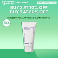 [4 MAY (8PM) - 7 MAY | BUY 2 GET 10% OFF | BUY 3 GET 20% OFF] INNISFREE Blueberry Rebalancing 5.5 Cl