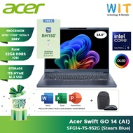 Acer Swift Go 14 SFG14-75-952G /SFG14-75-77NC (Ultra 9 288V/Ultra 7 258V /32GB RAM/1TB SSD/14''WUXGA