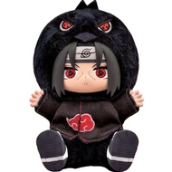 Original EAKI Naruto Cute Beast Party Sitting Plush Blind Box Vinyl Doll, Naruto Sasuke Figure Keych