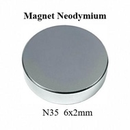 Magnet Magnet Magnet Neodymium white round coin Disc N35 6x2 6x2mm white strong diameter 6mm