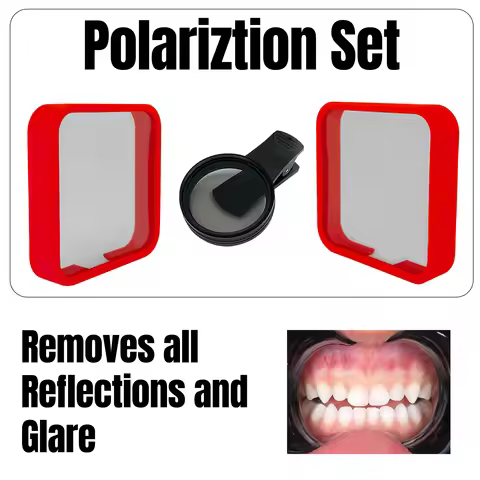 Hera| Cross Polarizing Filters Set For Dental Photography | No Reflections Pictures Smartphone CPL L