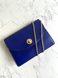 稀有中古包 Celine藍色星球翻蓋包 斜背包 單肩包 側背包 二手包