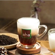 Set of 6 glass cups with handles for drinking hot tea coffee and saucers, genuine ThaiLan UG 343 UG 