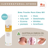 Emu Tracks Pure Emu Oil 100ml from Australia. Relieve &amp; Moisturise Eczema, Dry Itchy Skin &amp; Other Skin Problems..