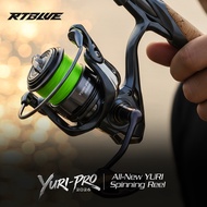 BEARKING RTBLUE YURI-PRO Spinning Reel worm shaft 3X DRIV Slow Descent Dense Line Lay Carbon Frame&B