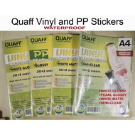 PP Pearl Sticker/ Matte/ Aluminum Sticker/ Glossy/ Semi-Clear Waterproof Sticker