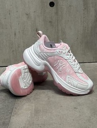 👟 Brand New MLB 紐約洋基隊 滿印老花 粉/藍老爹鞋 百搭神鞋