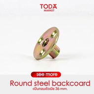 TODA แป้นกลมตัวเมีย 36 mm. M8 น็อตเหล็ก สามรู สําหรับล็อกเฟอร์นิเจอร์ โซฟา
