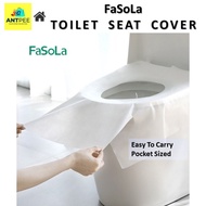 ANTPEE FaSoLa Toilet Seat Cover Adhesive Tape Biodegradable Public Use (10Pcs Per Pack) 马桶坐垫卫生贴