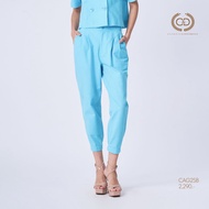 C&D กางเกงผู้หญิง มินิมอล บลู ปลายขาแคบ สีฟ้า (CAG2SB)