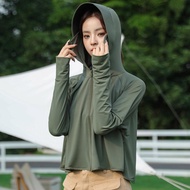 UPF50+ vinyl sun protection clothing for women 202UPF50+黑胶防晒衣女2025防紫外线轻薄凉感防晒服骑行外套fsy1109
