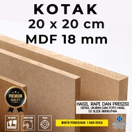 20 x 20 cm box - 18 mm MDF - MDF board wooden/
