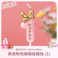 Pink Number Candle for Birthday Cake Creative Decoration Props for Boys And Girls 18th Anniversary P