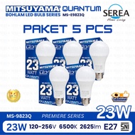 PACKAGE 5 PCS 23 W Mitsuyama Quantum LED Bulb Premiere Series Fitting E27 Super Bright Lamp
