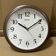 [TimeYourTime] Seiko Clock QHA005BL Quiet Sweep Brown Analog Quartz Wall Clock QHA005B QHA005