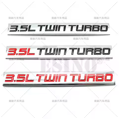 Car Styling 3.5L Twin Turbo 3D Metal Alloy Adhesive Emblem Sticker Car Body Badge For Ford F150 Rapt