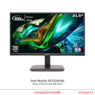 Acer Monitor EK220QH3bi จอคอม 21.5นิ้ว VA VGA HDMI 100Hz