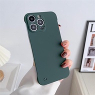 Ultra Slim PC Frameless Case For iPhone 11 Pro MAX X XS MAX XR Colorful Matte Hard Phone Cover For iPhone11 iPhone 11Pro 11Promax