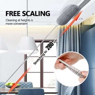 280CM Long Microfiber Feather Duster - Strong Absorption, Extendable, Flexible Bendable Duster