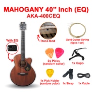 AK Guitar AK-120EQ | AK-420CEQ | AKA-400CEQ Acoustic Guitar + Accessories Set Gitar Akustik Set Ori