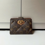 LV 金釦老花菱格記事本