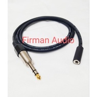 50cm-5mtr Akai Jack 6.5mm Stereo To Mini Stereo 3.5mm Female Audio Cable