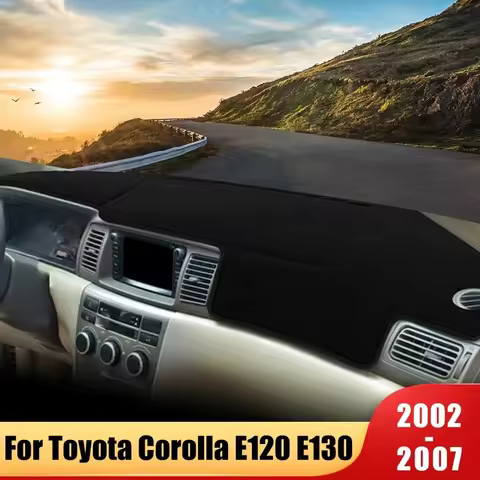 Car Dashboard Cover For Toyota Corolla Altis Runx Allex E120 E130 2001 - 2007 Mat Sun Shade Pad Inst