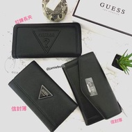 Guess logo 信封皮夾 中長夾 防刮皮夾 錢包 附盒