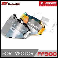 Valiant II Flip Up motorcycle is suitable for ls2 ff900 helmet lens transparent sier gold shield