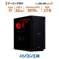 ゲーミングPC 新品 Core i7-14700F/RTX 5070 Ti/32GB/1TB SSD/Windows 11 BTO レベルインフィニティ