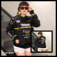RH57 Jaket Racinghell JKNCR 019 Bahan Parasut Free Stiker