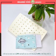 Young latex pillow for baby, MAFABEBE latex pillow with MIMI.TI ventilation holes