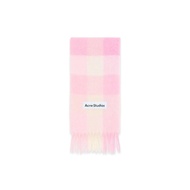 Acne Studios Mohair Check Scarf Candy PinkWhitePale Pink Unused