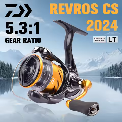 2024 DAIWA Fishing Spinning Reel REVROS CS LT 1000-6000 Fishing Reels 5KG/10KG/12KG Power 5.3:1/6.2:
