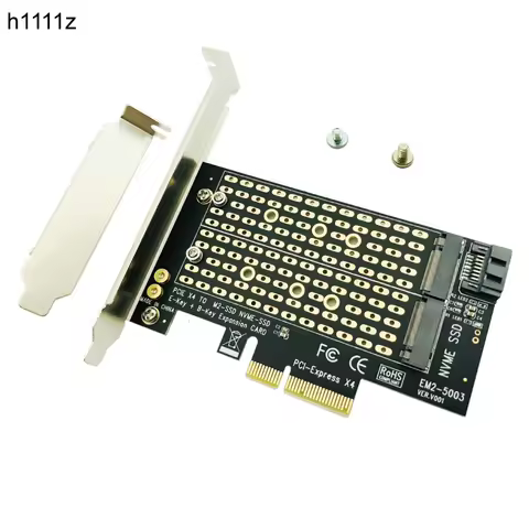 M.2 NVMe SSD NGFF TO PCIE X4 Adapter M Key B Key Dual Interface Card Support PCI Express 3.0 2230 22