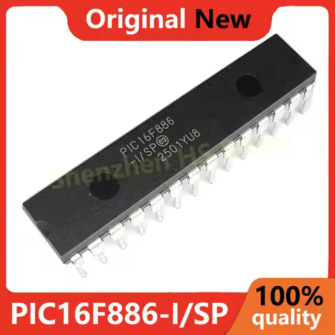 (10piece) 100% New PIC16F883-I/SP PIC16F886-I/SP PIC16F883 PIC16F886 DIP-28 Chipset