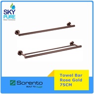 SORENTO Rose Gold 75cm Towel Bar SRT440FRG SRT451-FRG Single Towel Bar Double Towel Bar Bathroom Tow