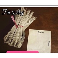 50 T0,5 paper bags (12x16 kraft paper bags)