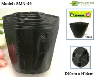 10pcs Nursery Plantation Polybag D10cm x H14cm