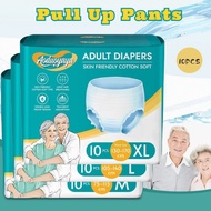 Aoduoyaya Unisex Adult Diapers 10PCS Elderly Diapers M/L/XL Quickly Aabsorb Leak Proof Pull Up Pants